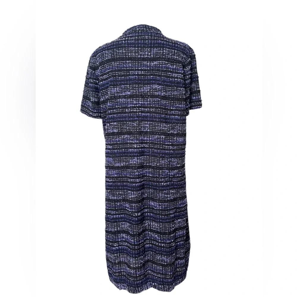Kate Spade, Tweed Texture Knit Dress, Purple size XLarge.